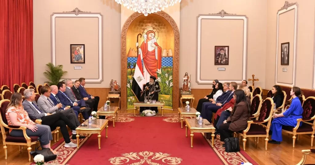 البابا تواضروس يستقبل وفدًا برلمانيًا دنماركيًا ويؤكد على التسامح في مصر 2 - جريدة الجمهورية WhatsApp Image 2025 09 25 at 9.14.11 PM - جريدة الجمهورية