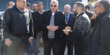 راشد يتفقد تطوير محيط المتحف الكبير