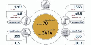 نشاط ملحوظ للموانئ الاقتصادية بقناة السويس