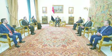 السيسى يؤكد دعم مصر الثابت والراسخ للعراق