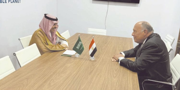 شكرى يتبادل الرؤى مع نظيره السعودى بشأن تطورات الحرب الإسرائيلية على غزة 1 - جريدة الجمهورية شكرى يتبادل الرؤى مع نظيره السعودى بشأن تطورات الحرب الإسرائيلية على غزة