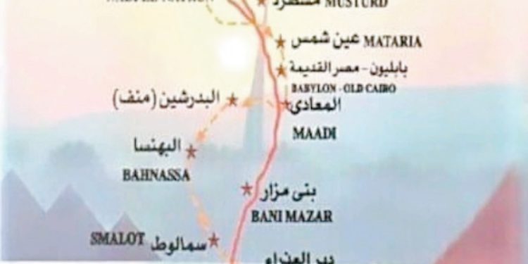 بتوجيهات من الرئيس السيسى : «مصر مهد الأديان» إحياء مسار العائلة المقدسة ..فى ٥٢ محطة أثرية