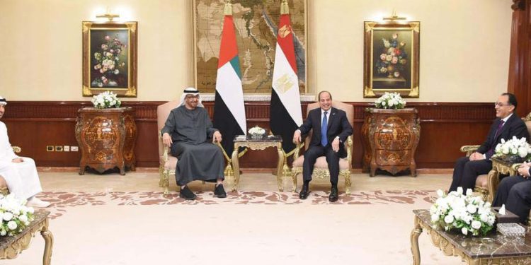 تعزيز الشراكة العميقة بين مصر والإمارات فى مختلف المجالات