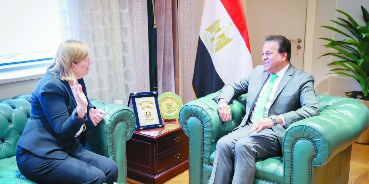 عبدالغفار يبحث مع سفيرة الدنمارك التعاون فى المجالات الوقائية والعلاجية