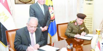 «الفنية العسكرية» توقع بروتوكولى تعاون مع «العربية للتصنيع» و «القومية للاستشعار من البُعد»