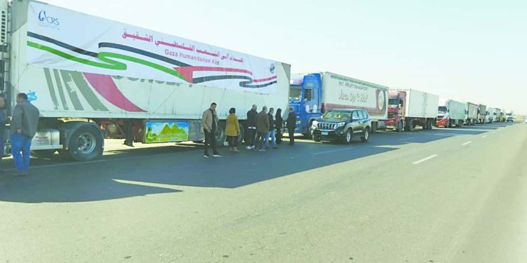 65 ألف طن مساعدات من «التموين» لأهالى غزة 1 - جريدة الجمهورية 65 ألف طن مساعدات من «التموين» لأهالى غزة