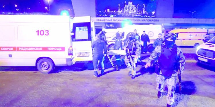 مصرع 143 مواطناً فى هجوم إرهابى على قاعة للحفلات بمركز «كروكوس سيتى» فى موسكو 1 - جريدة الجمهورية ربيعة الأعلى تقييما.. و«الأناكوندا» يواصل التوهج