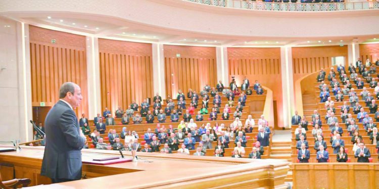 العاصمةالإدارية .. تحتفى بتولى الرئيس السيسى فترة رئاسية جديدة