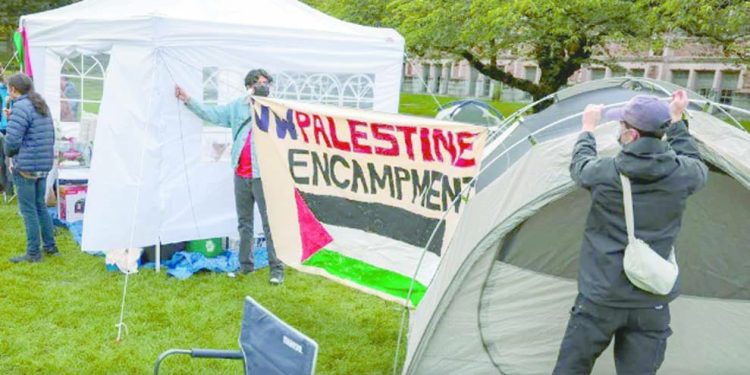 المظاهرات الطلابية تهز عواصم الغرب تضامناً مع غزة 1 - جريدة الجمهورية المظاهرات الطلابية تهز عواصم الغرب تضامناً مع غزة