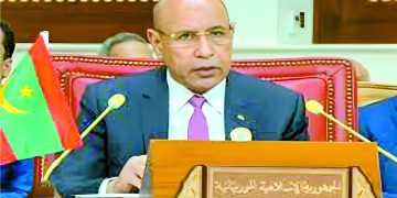 الرئيس الموريتانى : تضافر الجهود لوقف  «همجية اسرائيل»