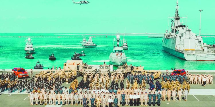 ختام التدريب البحرى المشترك «الموج الأحمر – 7»