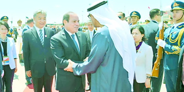 السيسى يلتقى الشيخ محمد بن زايد