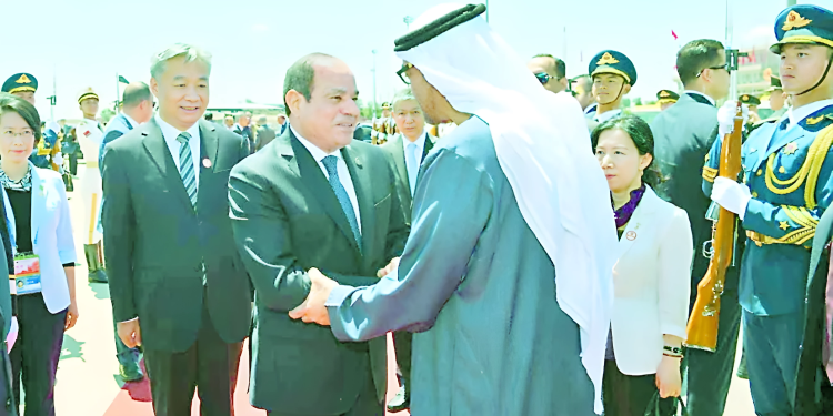 السيسى يلتقى الشيخ محمد بن زايد