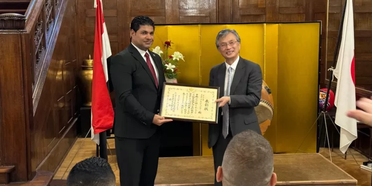 السفير اليابانى يكرم منتجب الجودو المتأهل لأولمبياد باريس