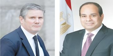 السيسى مهنئاً «ستارمر» على فوزه بالانتخابات وتولى رئاسة الحكومة: أتطلع لاستمرار التعاون بين مصر وبريطانيا