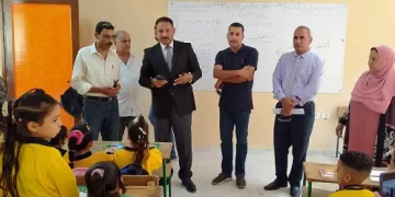 «سلومة» في جولات تفقدية لإدارتى أكتوبر والحوامدية لمتابعة توفير الكتب وسد العجز والكثافات