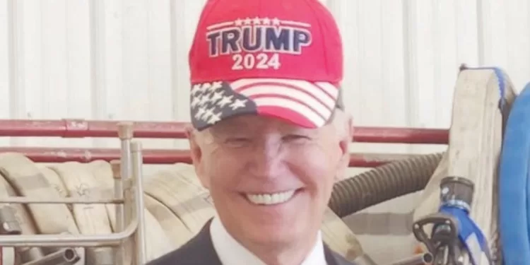 بايدن يرتدى قبعة ترامب الانتخابية ! «11 سبتمبر» توحد الخصوم السياسيين فى لحظة وطنية 1 - جريدة الجمهورية بايدن يرتدى قبعة ترامب الانتخابية ! «11 سبتمبر» توحد الخصوم السياسيين فى لحظة وطنية