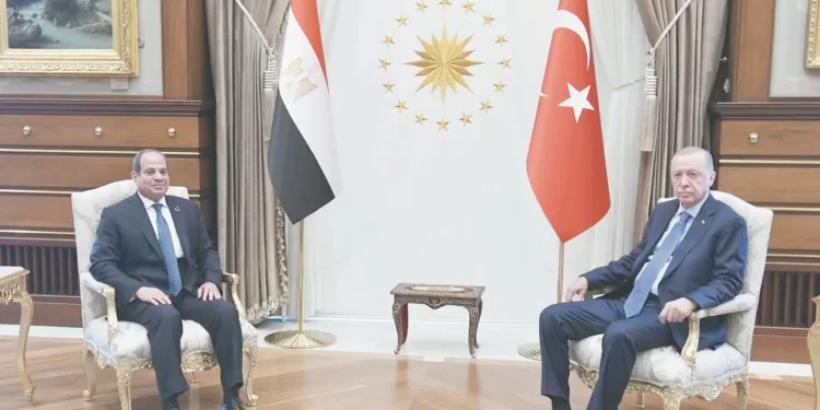 قمة ناجحة بين السيسى وأردوغان فى أنقرة 1 - جريدة الجمهورية قمة ناجحة بين السيسى وأردوغان فى أنقرة