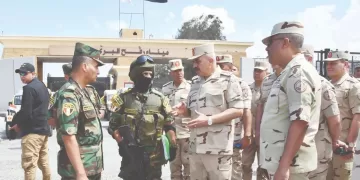 رئيس أركان حرب القوات المسلحة يتفقد الأوضاع الأمنية على الاتجاه الشمالى الشرقى