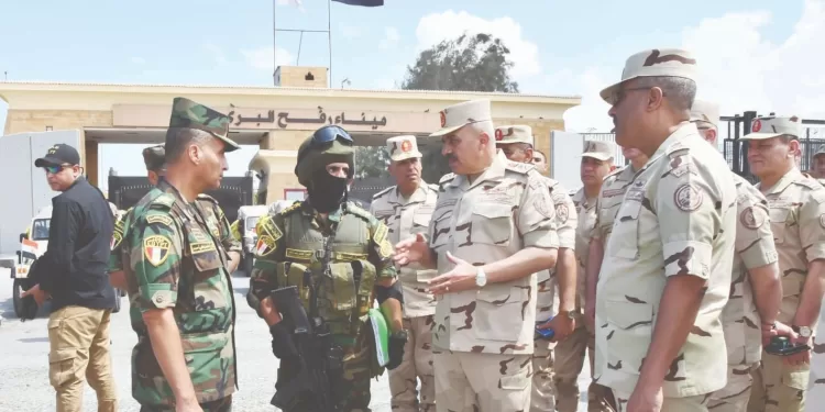 رئيس أركان حرب القوات المسلحة يتفقد الأوضاع الأمنية على الاتجاه الشمالى الشرقى