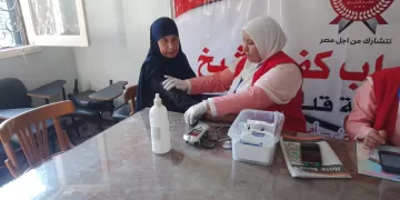 اتحاد شباب كفر الشيخ يدًا بيد مع مبادرة 100 يوم صحة