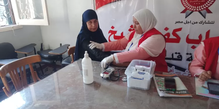 اتحاد شباب كفر الشيخ يدًا بيد مع مبادرة 100 يوم صحة