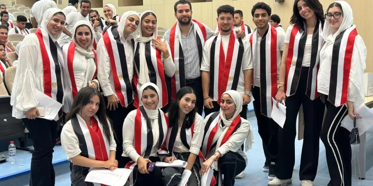 بالصور.. كواليس مشاركة طلاب جامعة الجلالة في أوبريت «حبيبتي يا بلدي»