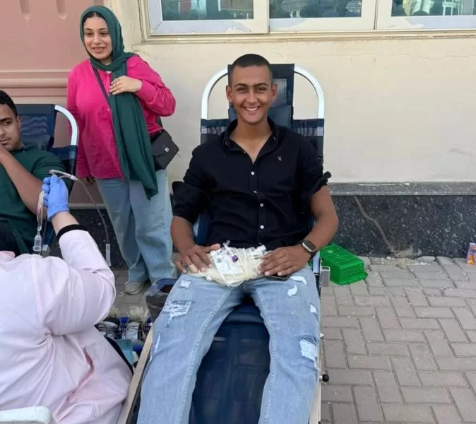 إقبال كبير على التبرع بالدم بجامعة بني سويف الأهلية 2 - جريدة الجمهورية WhatsApp Image 2024 10 07 at 2.44.30 PM jpeg - جريدة الجمهورية