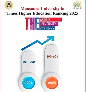 جامعة المنصورة تتصدر تصنيف التايمز للجامعات الحكومية المصرية