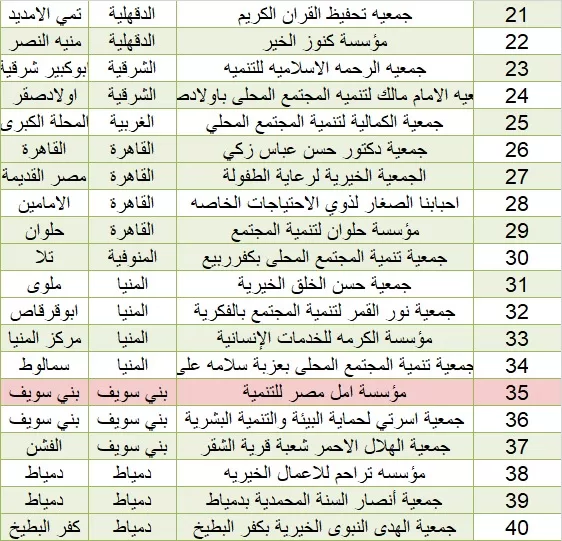 40 مؤسسة أهلية تفوز بمنحة التميز على مستوى الجمهورية 8 | جريدة الجمهورية