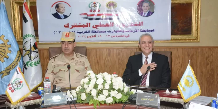 تعاون مثمر بين محافظة الغربية وقوات الدفاع الشعبي في «صقر 138» لمواجهة الأزمات والكوارث