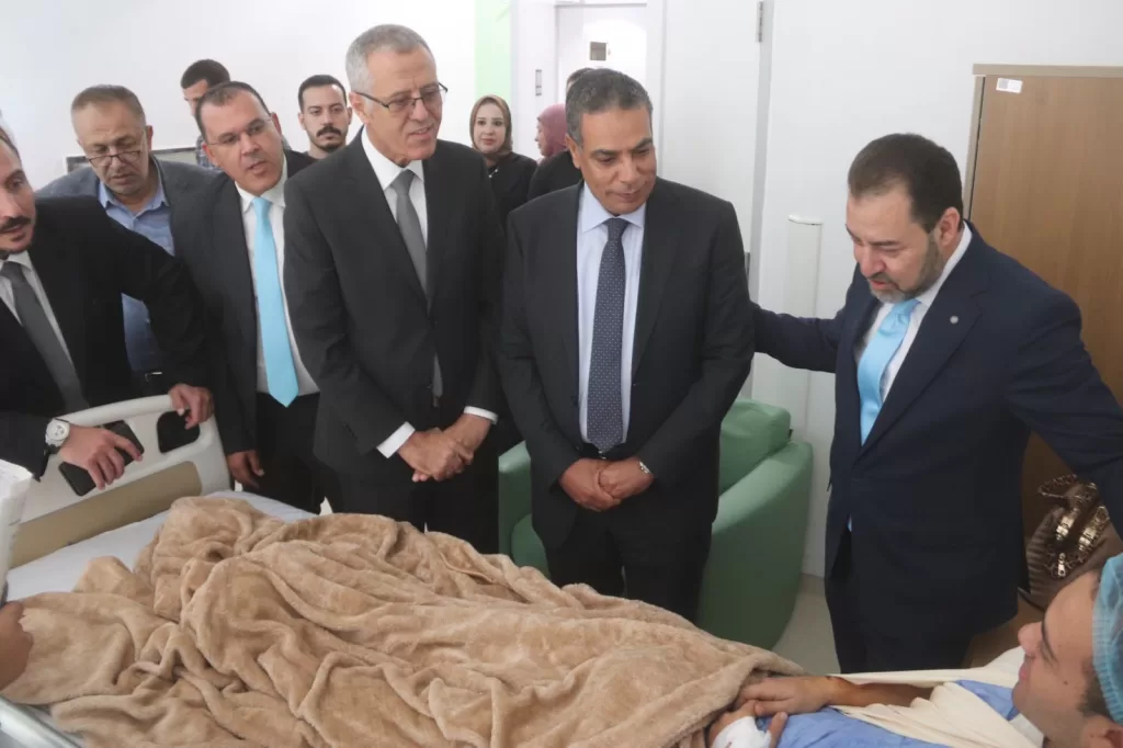 وفد وزاري يزور المصابين في حادث جامعة الجلالة ويؤكد على تقديم الرعاية الكاملة لهم 8 - جريدة الجمهورية WhatsApp Image 2024 10 15 at 5.43.54 PM - جريدة الجمهورية