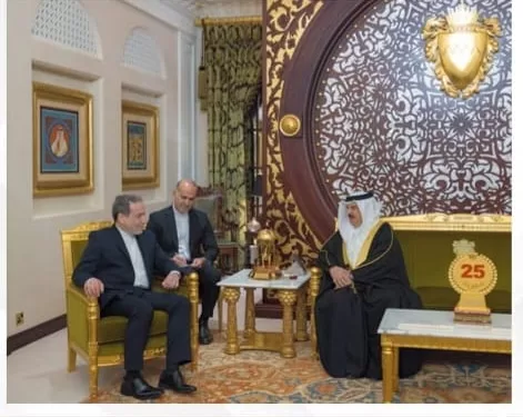 ملك البحرين يستقبل وزير الخارجية الإيراني 1 - جريدة الجمهورية ملك البحرين يستقبل وزير الخارجية الإيراني