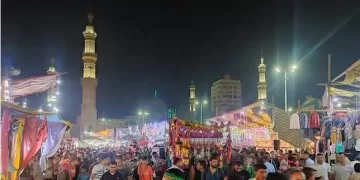 احتفالات ضخمة تعم مدينة دسوق في الليلة الختامية للمولد