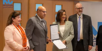 شراكة ثلاثية لتمكين ذوي الإعاقات البصرية.. جامعة النيل تبني جسور تعاون مع مؤسسات عالمية