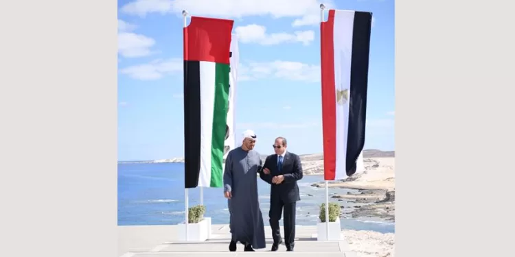 الرئيس عبد الفتاح السيسي والشيخ محمد بن زايد يشهدان إطلاق مشروع رأس الحكمة