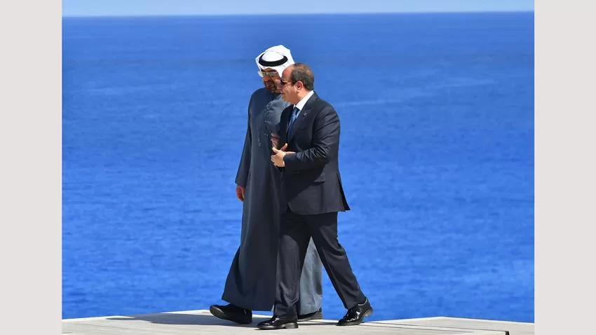 الرئيس عبد الفتاح السيسي والشيخ محمد بن زايد يشهدان إطلاق مشروع رأس الحكمة 14 - جريدة الجمهورية photo 12 jpg 000jpg jpg - جريدة الجمهورية