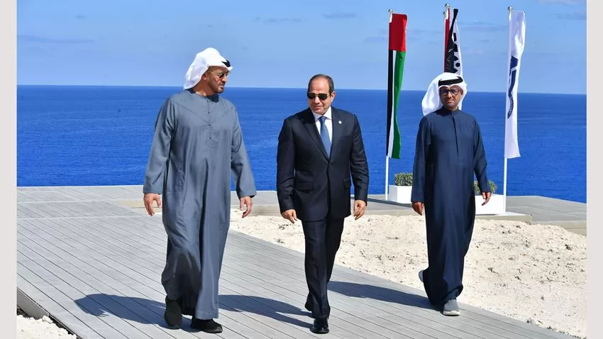 الرئيس عبد الفتاح السيسي والشيخ محمد بن زايد يشهدان إطلاق مشروع رأس الحكمة 15 - جريدة الجمهورية photo 14 jpg 000jpg jpg - جريدة الجمهورية