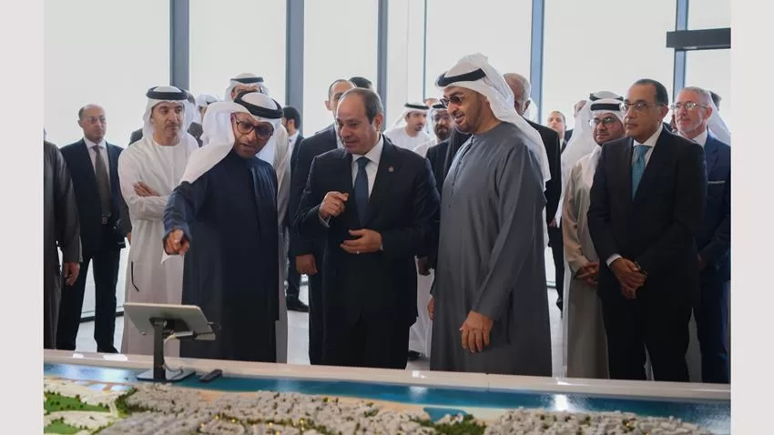 الرئيس عبد الفتاح السيسي والشيخ محمد بن زايد يشهدان إطلاق مشروع رأس الحكمة 8 - جريدة الجمهورية photo 26 jpg 000jpg jpg - جريدة الجمهورية