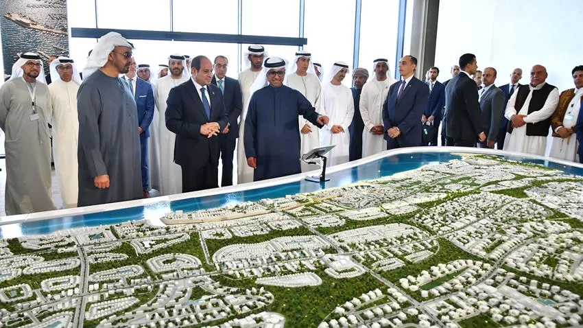 الرئيس عبد الفتاح السيسي والشيخ محمد بن زايد يشهدان إطلاق مشروع رأس الحكمة 7 - جريدة الجمهورية photo 32 jpg 000jpg jpg - جريدة الجمهورية