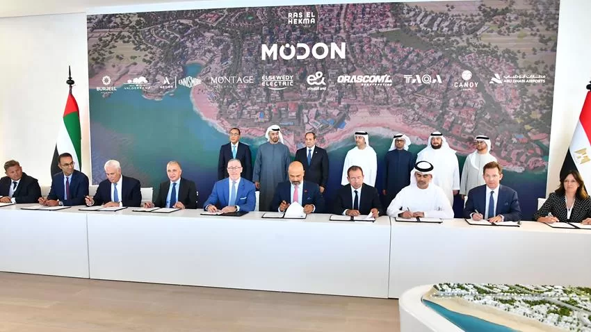 الرئيس عبد الفتاح السيسي والشيخ محمد بن زايد يشهدان إطلاق مشروع رأس الحكمة 6 - جريدة الجمهورية photo 50 jpg 000jpg jpg - جريدة الجمهورية