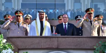 السيسي وبن زايد يشهدان حفل تخرج دفعة جديدة من الأكاديمية العسكرية المصرية 5 - جريدة الجمهورية السيسي وبن زايد يشهدان حفل تخرج دفعة جديدة من الأكاديمية العسكرية المصرية