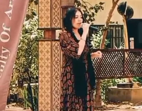 ملكة الغناء «ليله» تسحر الحضور وتحصد المركز الأول في مسابقة التربية الفنية بحلوان