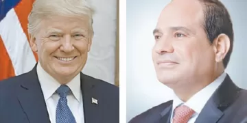 السيسى يهنئ ترامب 