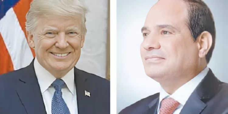 السيسى يهنئ ترامب 