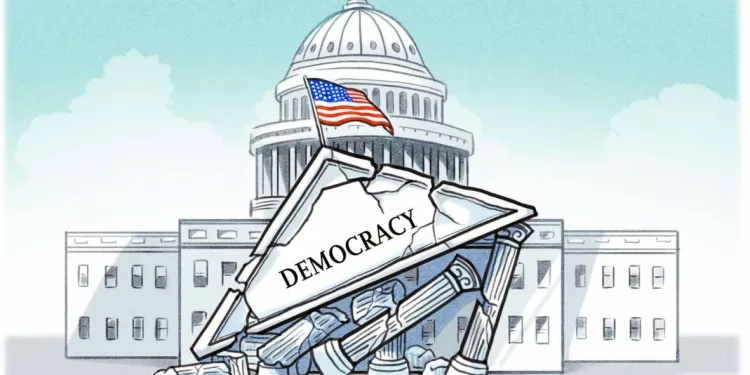 الديمقراطية الأمريكية «فى مأزق» 1 - جريدة الجمهورية الديمقراطية الأمريكية «فى مأزق»