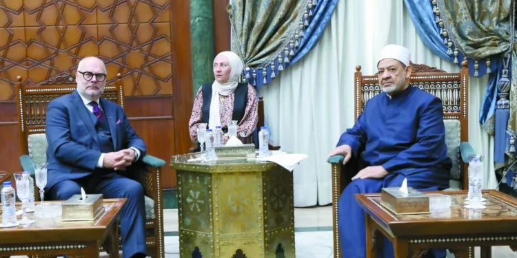 شيخ الأزهر  خلال لقائه رئيس إستونيا:  ما يحدث فى غزة من مجازر لا يمكن تخيله أو وصفه 1 - جريدة الجمهورية شيخ الأزهر  خلال لقائه رئيس إستونيا:  ما يحدث فى غزة من مجازر لا يمكن تخيله أو وصفه