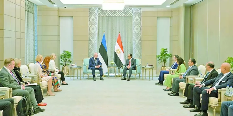 مدبولى.. لرئيس «إستونيا»: حريصون على تعزيز العلاقات الثنائية