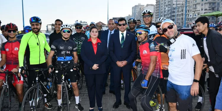 انطلاق ماراثون الدراجات ومهرجان اللياقة بالإسكندرية