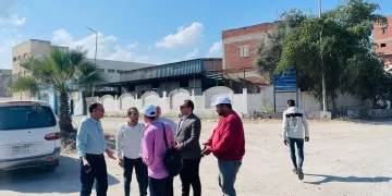 خطة شاملة لرفع كفاءة الطرق في المنطقة الصناعية بجمصة